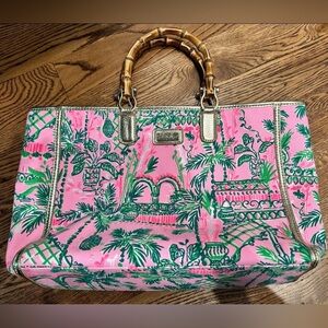 New Lilly Pulitzer greydon canvas tote